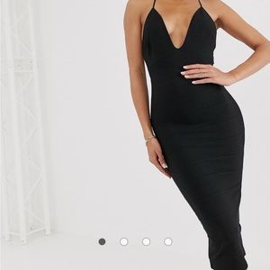 ASOS bandage midi pencil dress with T bar back